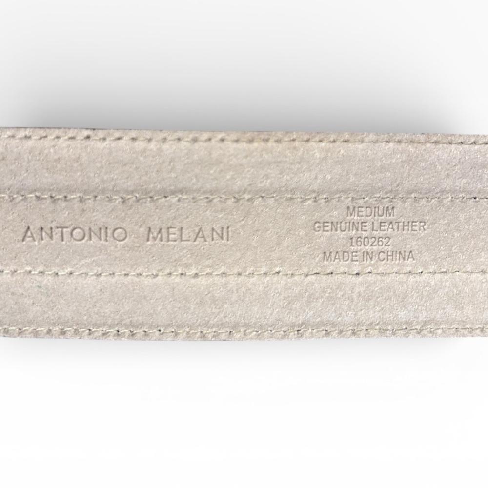 Antonio Melani Black Genuine Leather Wide Belt Women’s Size Medium - Picture 8 of 12